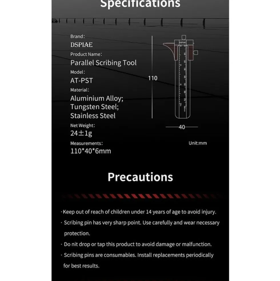DSPIAE AT-PST PARALLEL SCRIBING TOOL