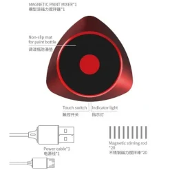 DSPIAE MS-01 CHARYBDIS PORTABLE MAGNETIC PAINT MIXER