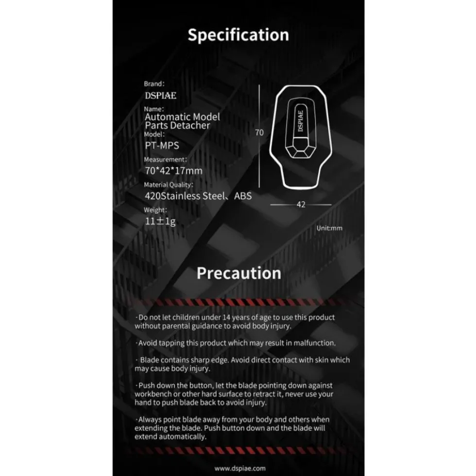 DSPIAE PT-MPS Automatic Model Parts Detacher