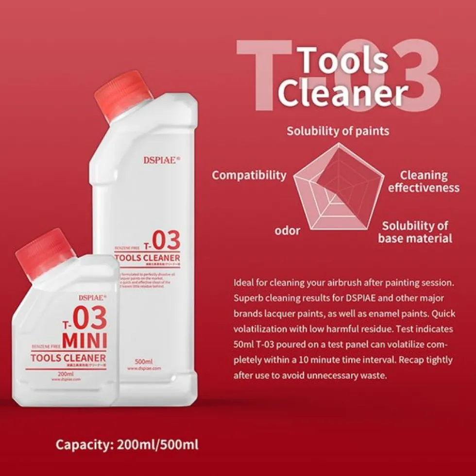 DSPIAE T-03 TOOLS CLEANER 200ml