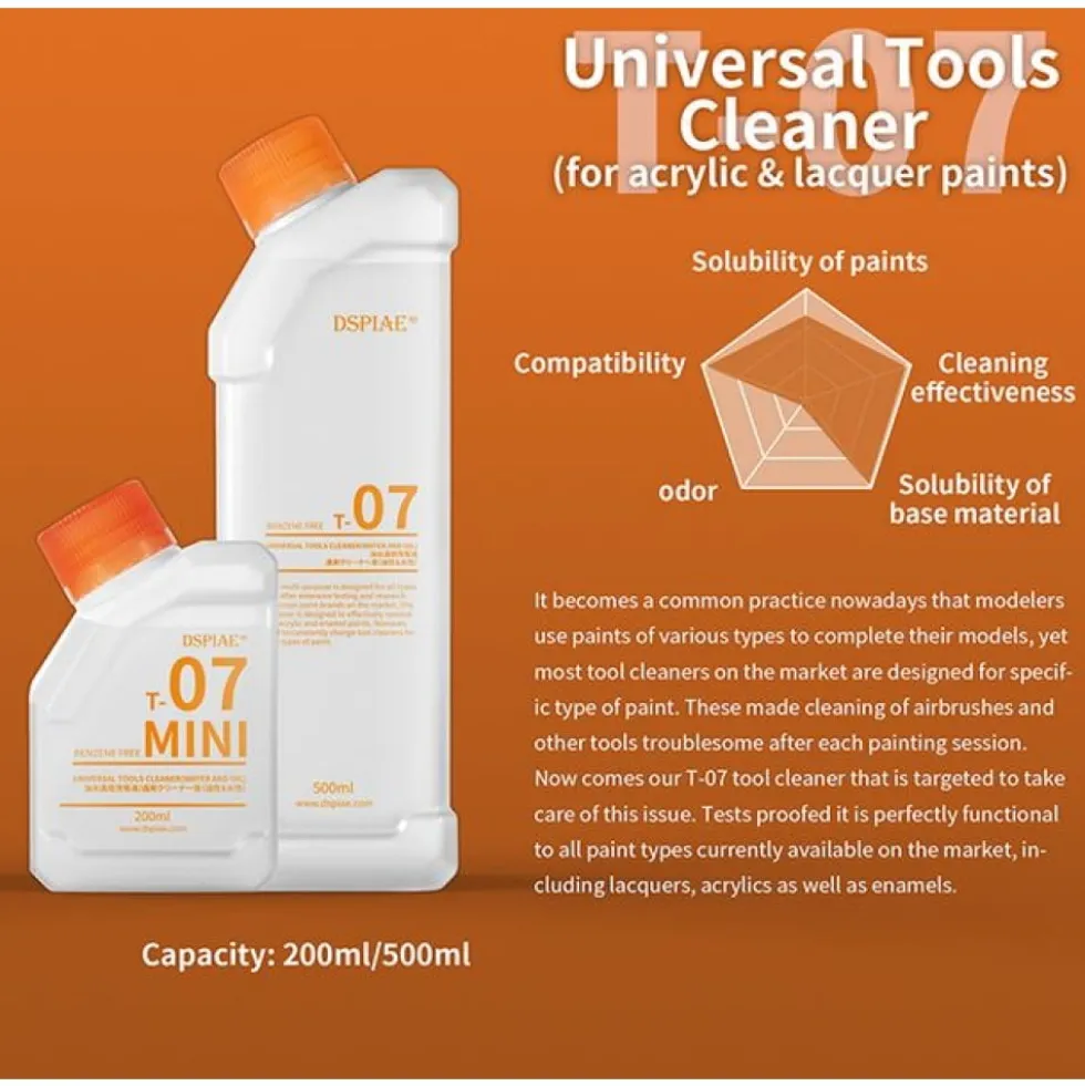 DSPIAE T-07 UNIVERSAL TOOL CLEANER 500ML