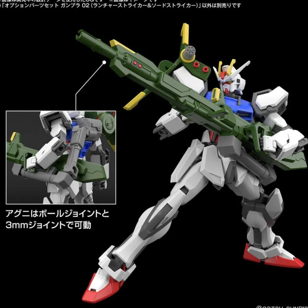 GUNDAM OPTION PARTS SET GUNPLA 02 (LAUNCHER STRIKER & SWORD STRIKER)