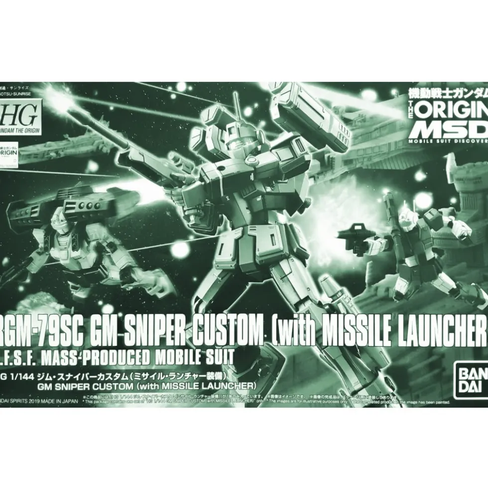 HG 1/144 GM SNIPER CUSTOM RGM-79SC (WITH MISSILE LAUNCHER)