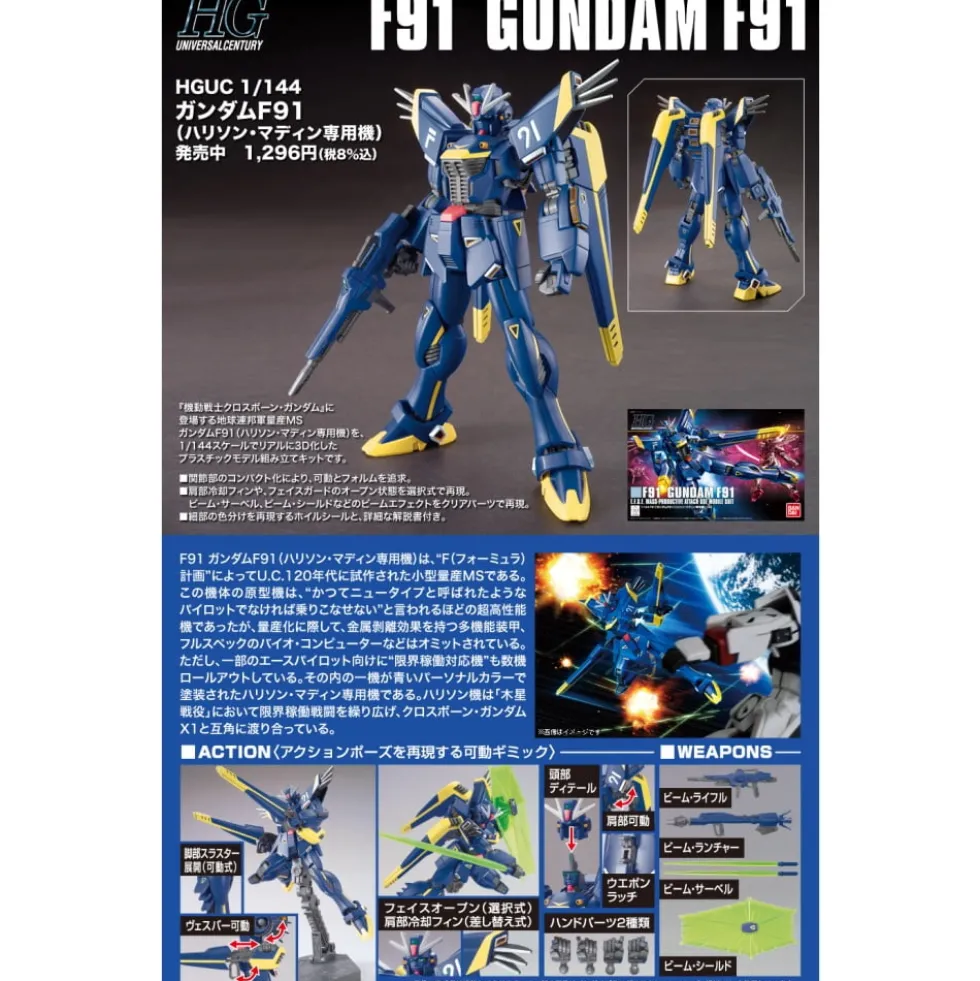 HGUC 1/144 GUNDAM F91 (Harrison Madin Custom)