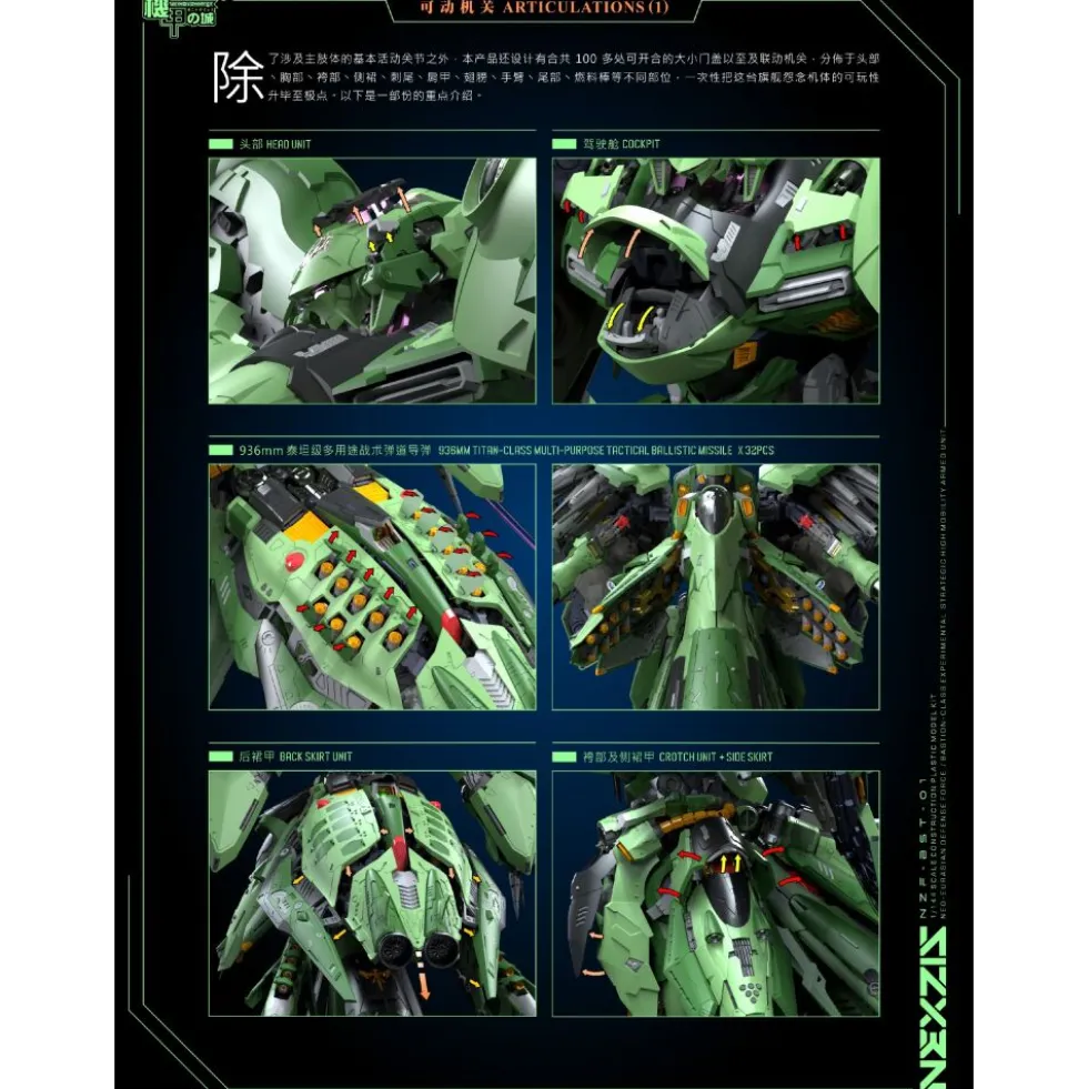MECHANICORE : 1/144 NZF-BST-01 NEXZIS (Neue Ziel)