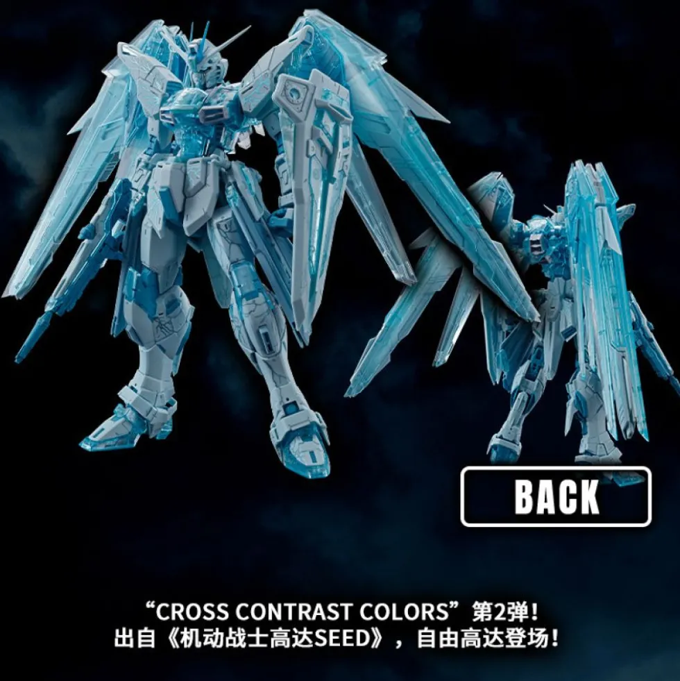 MG 1/100 FREEDOM GUNDAM 2.0 CROSS CONTRAST COLOR (CLEAR BLUE)