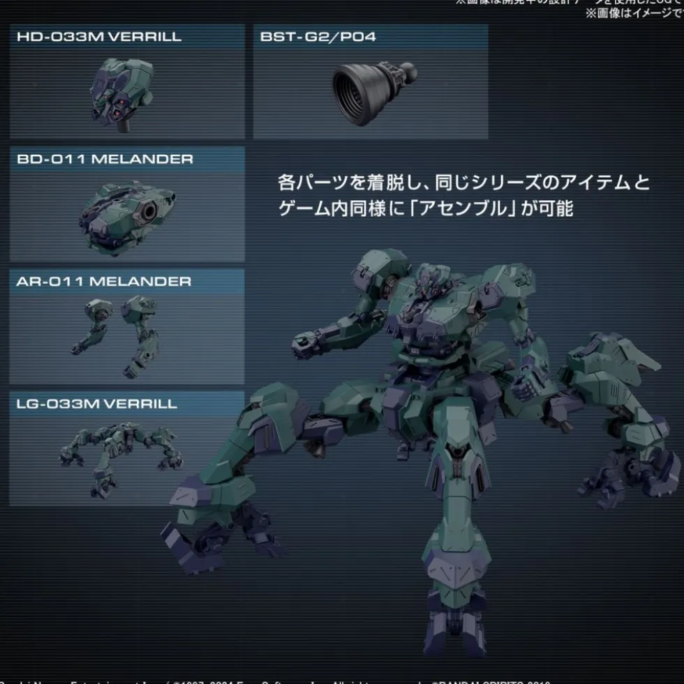 30MM Armored Core VI Fires of Rubicon Balam Industries BD-011 Melander Liger Tail