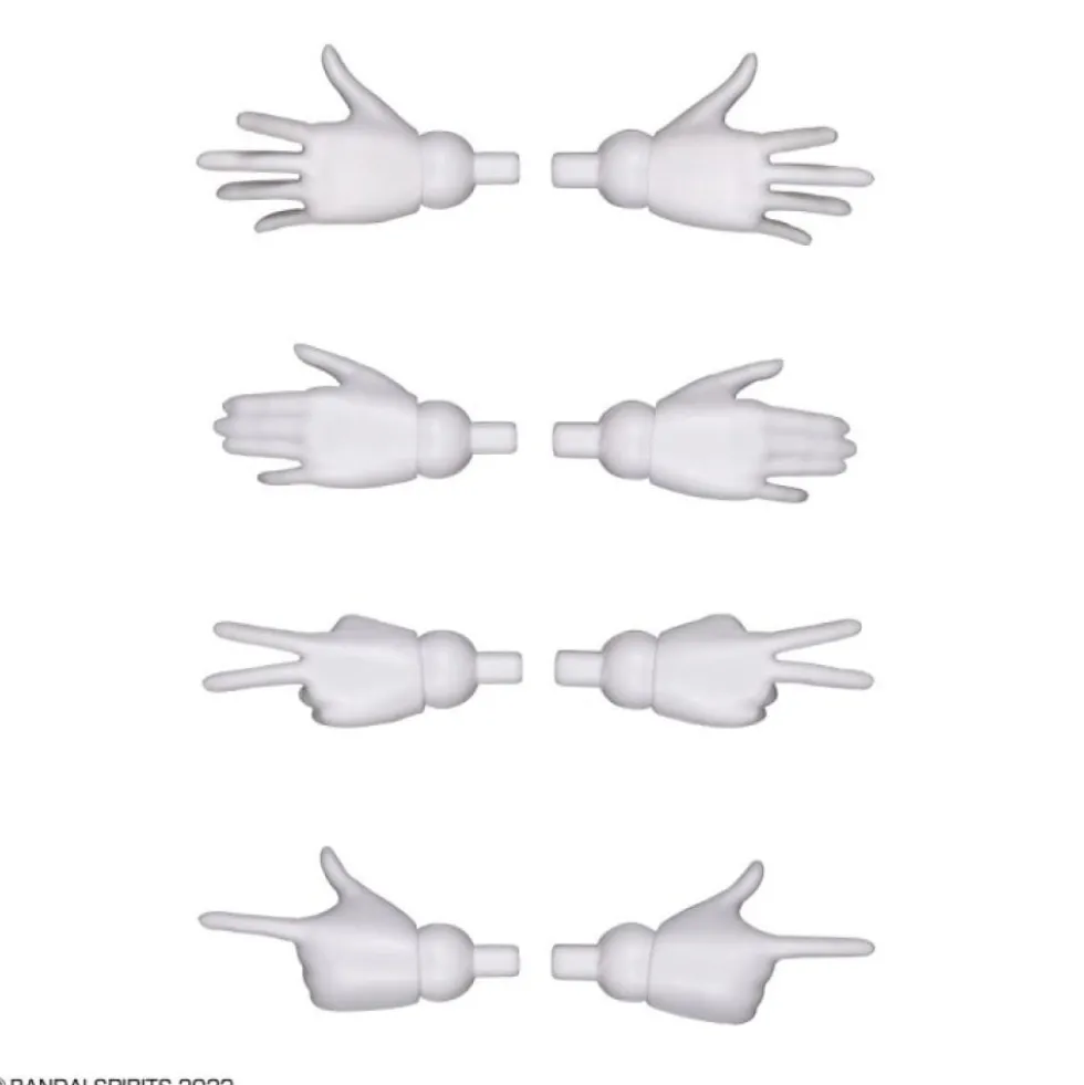 30MS OPTIONAL HAND PARTS (WHITE/BLACK)