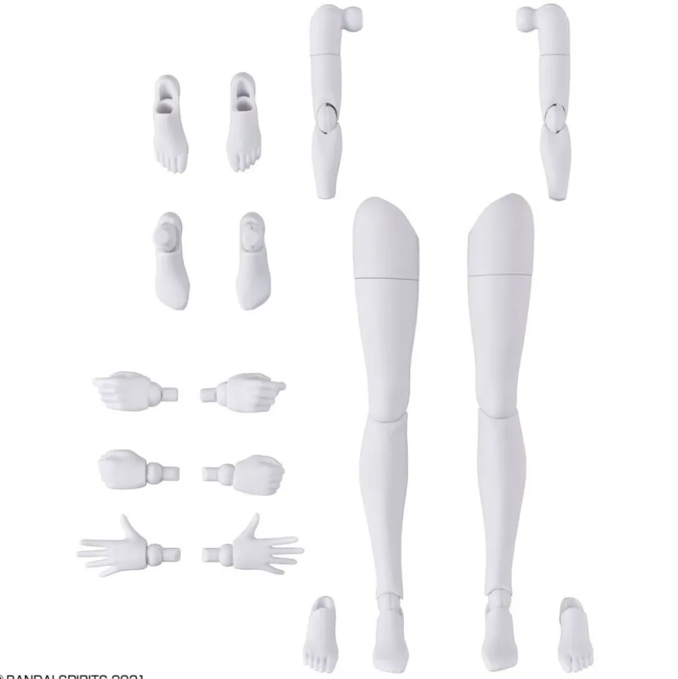 30MS OPTION BODY PARTS ARM & LEG PARTS (WHITE/BLACK)