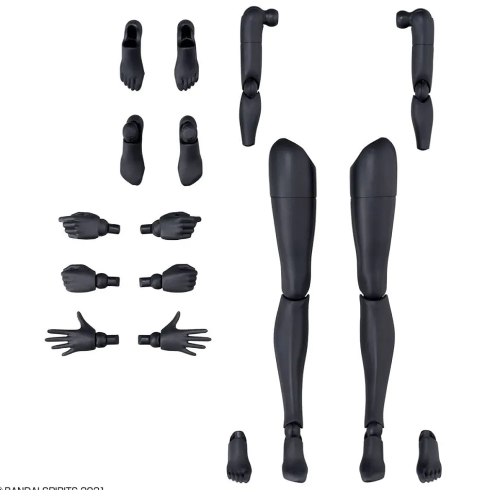 30MS OPTION BODY PARTS ARM & LEG PARTS (WHITE/BLACK)