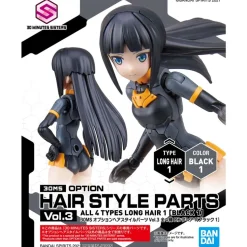 30MS OPTION HAIR STYLE PARTS VOL.3 LONGHAIR 1 [BLACK 1]