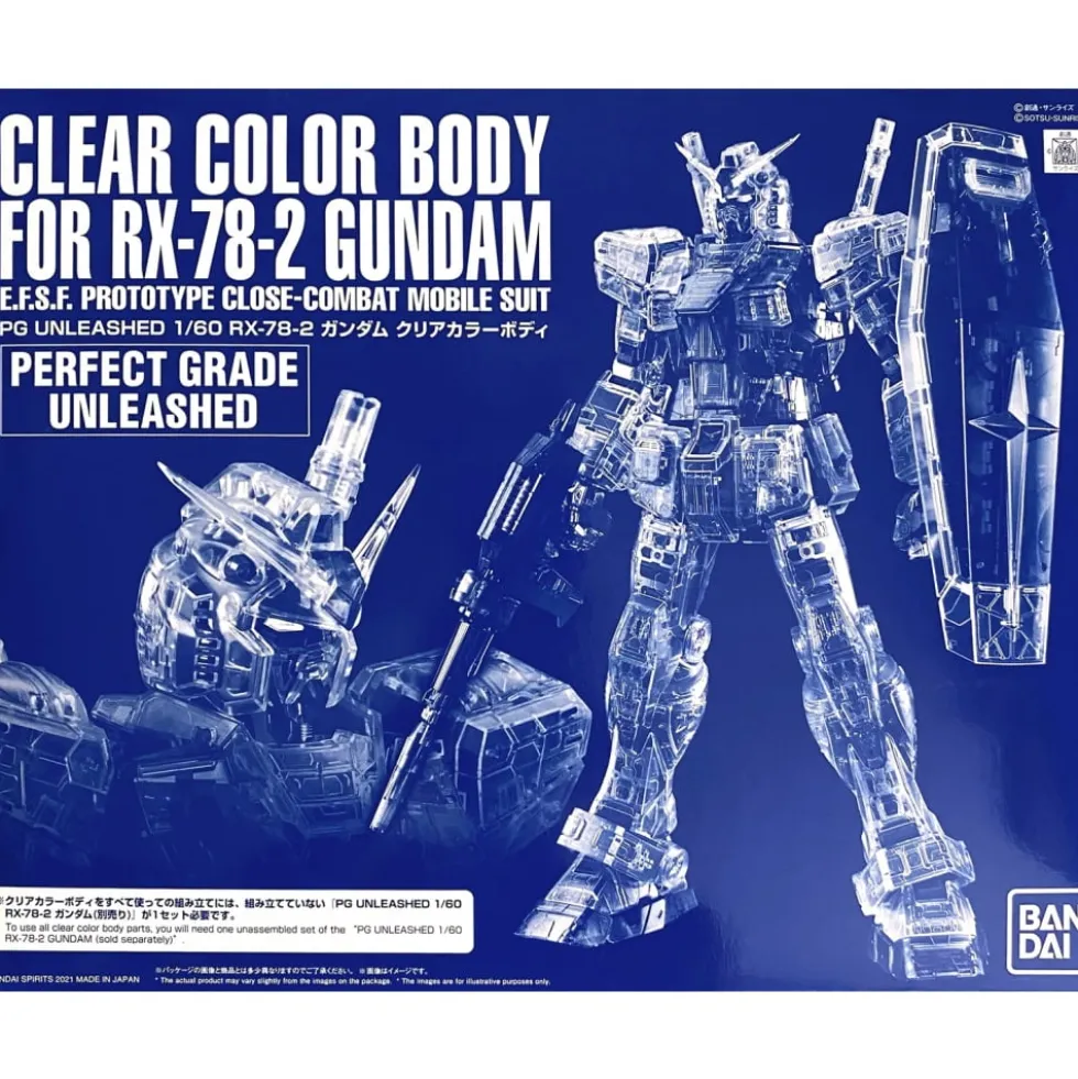 PG UNLEASHED CLEAR COLOR BODY FOR RX-78-2 GUNDAM