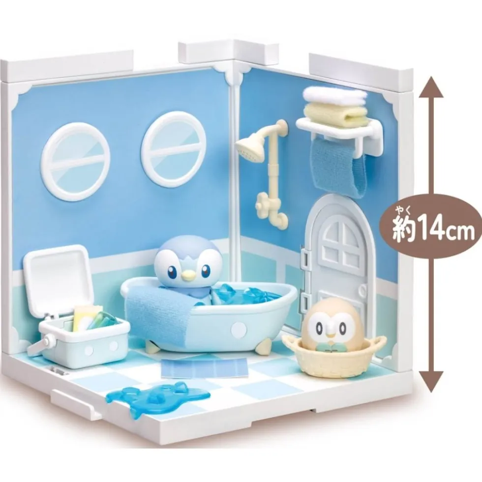 POKEMON POKE PEACE HOUSE BATHROOM PIPLUP & ROWLET